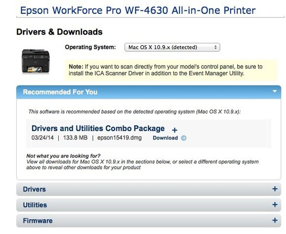 Epson printer install for mac